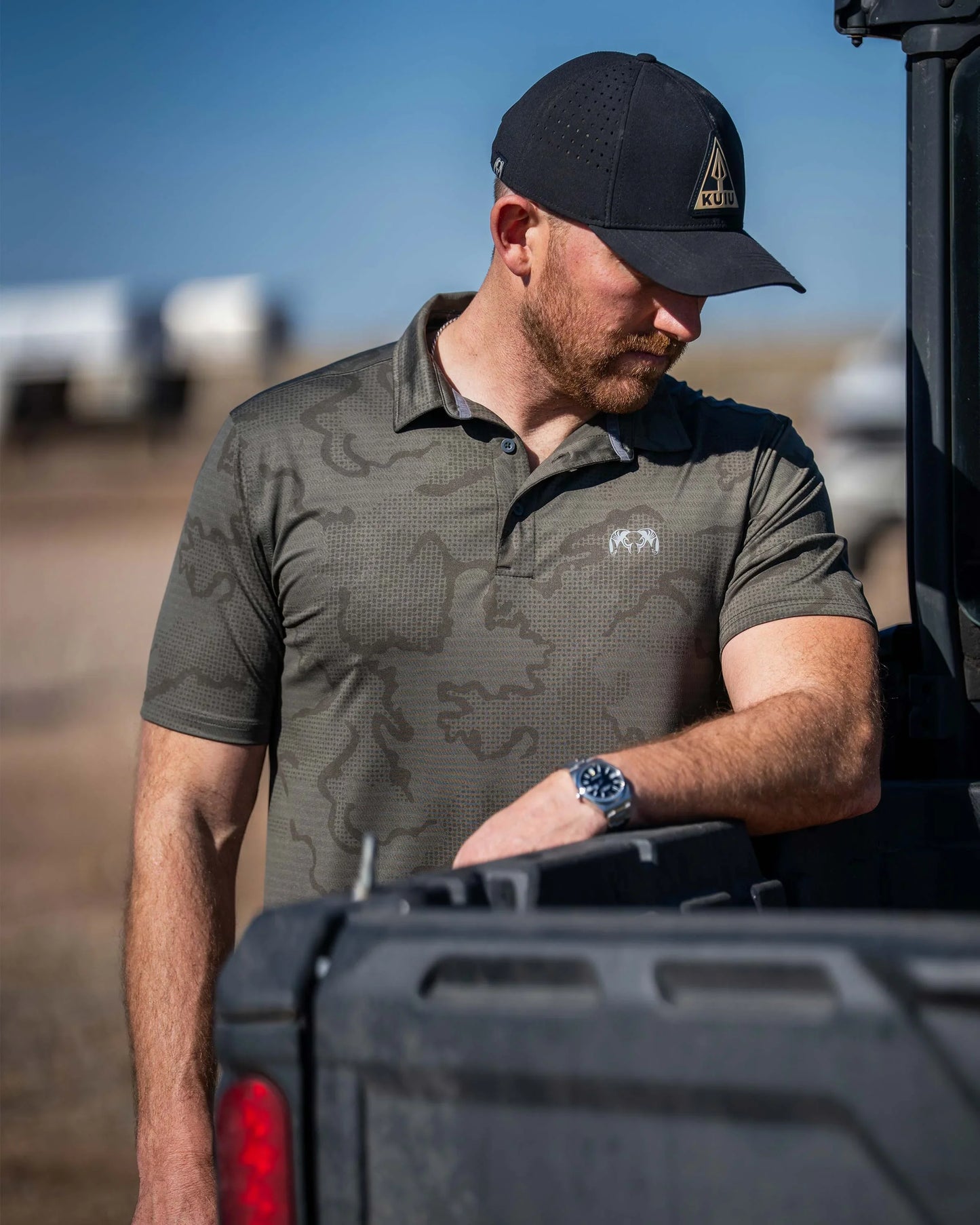 KUIU Performance Polo | Ash Tonal