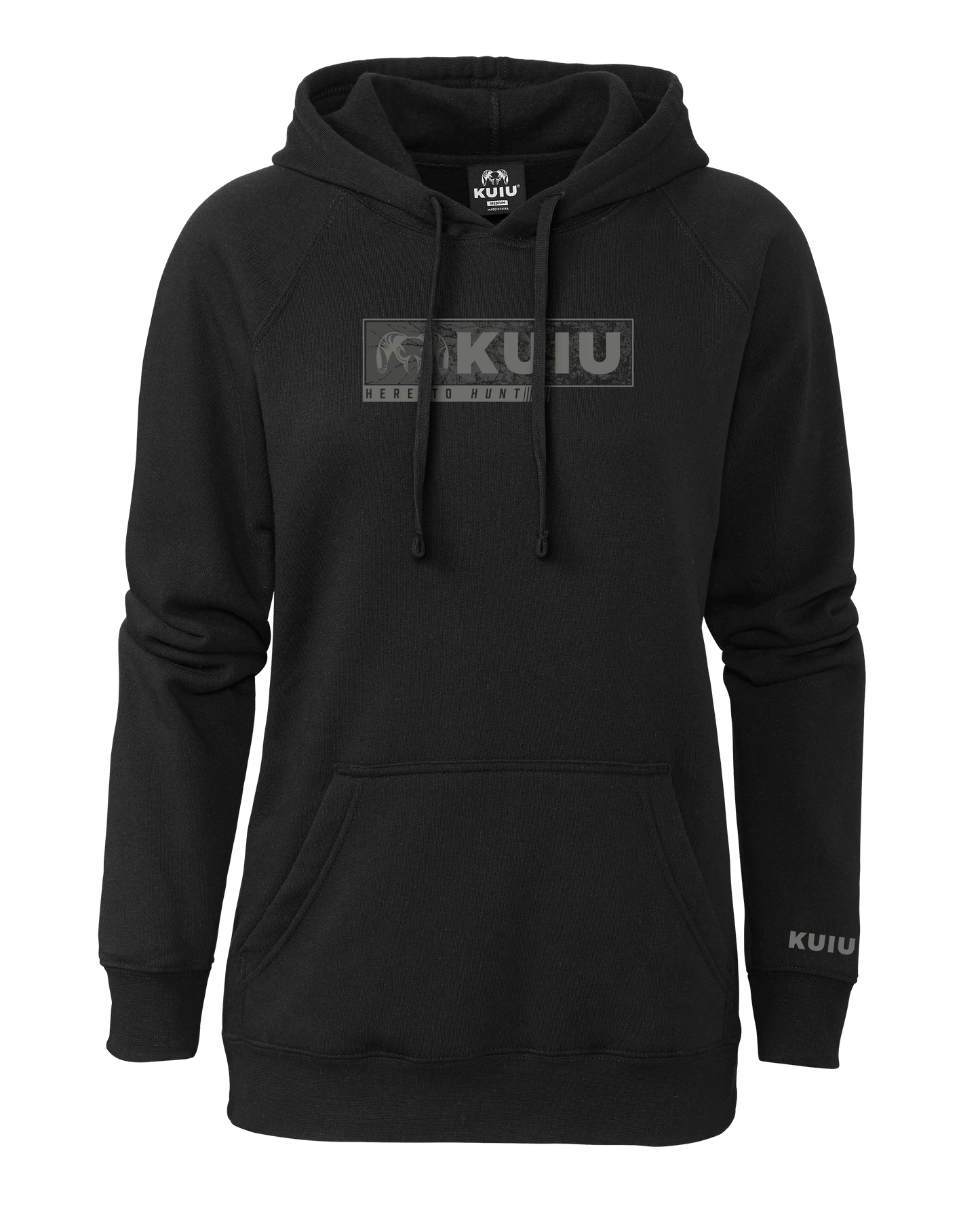 Women's Here to Hunt Gritstone Hoodie | Black