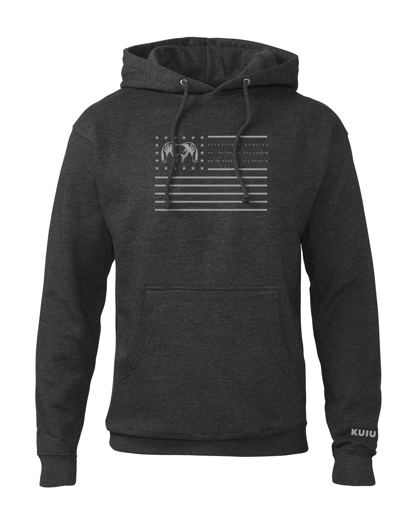 Info Flag Hoodie | Charcoal