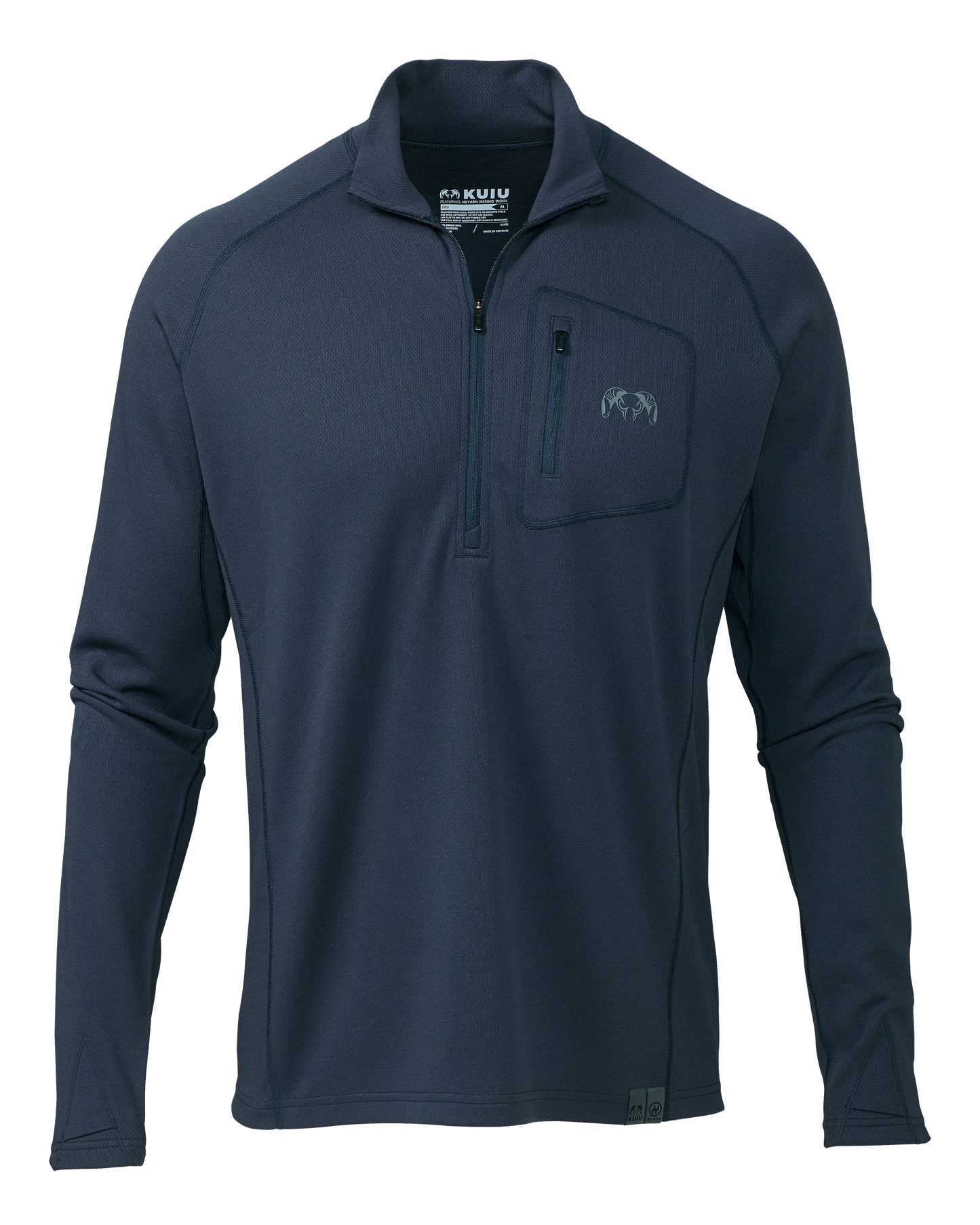 PRO Merino 200 Zip-T | Steel Blue