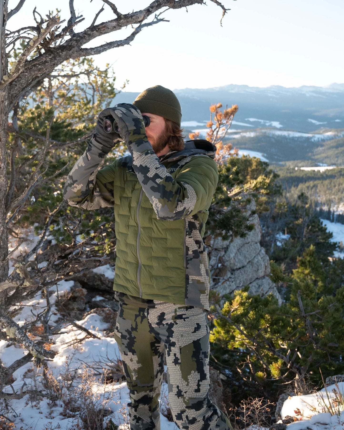 Axis Thermal Hybrid Hooded Jacket | Verde