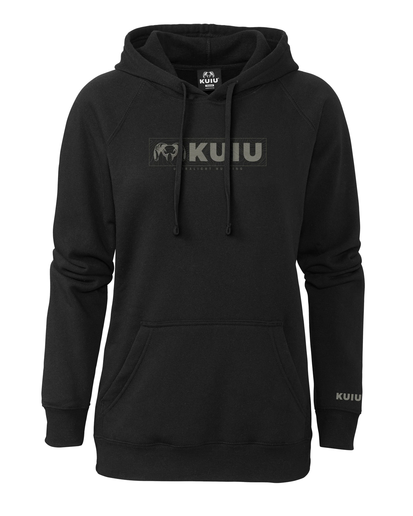 Women's Topo Block Logo Hoodie | Black