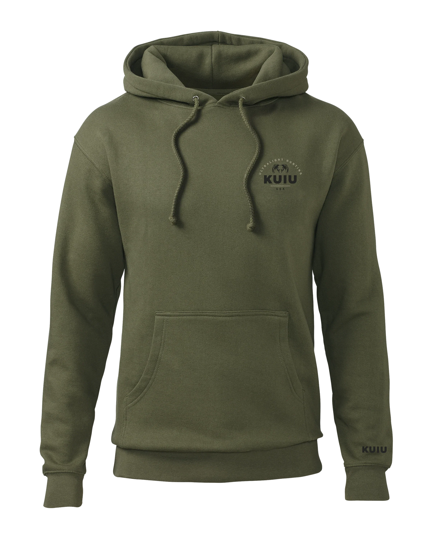 KUIU Stacked Chest Logo Hoodie | Army