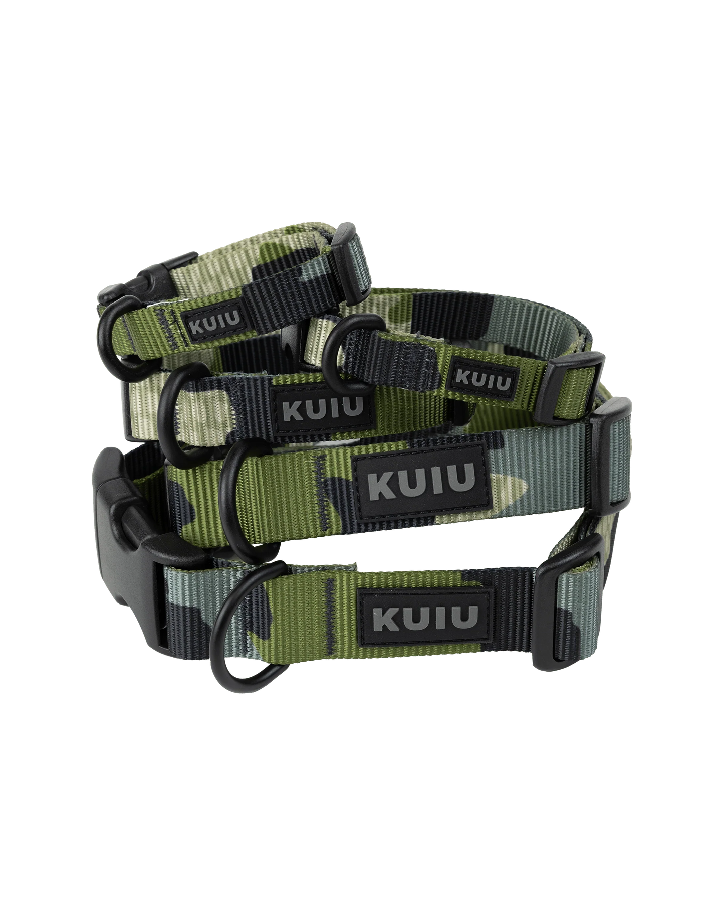 Camo Webbing Dog Collar | Verde