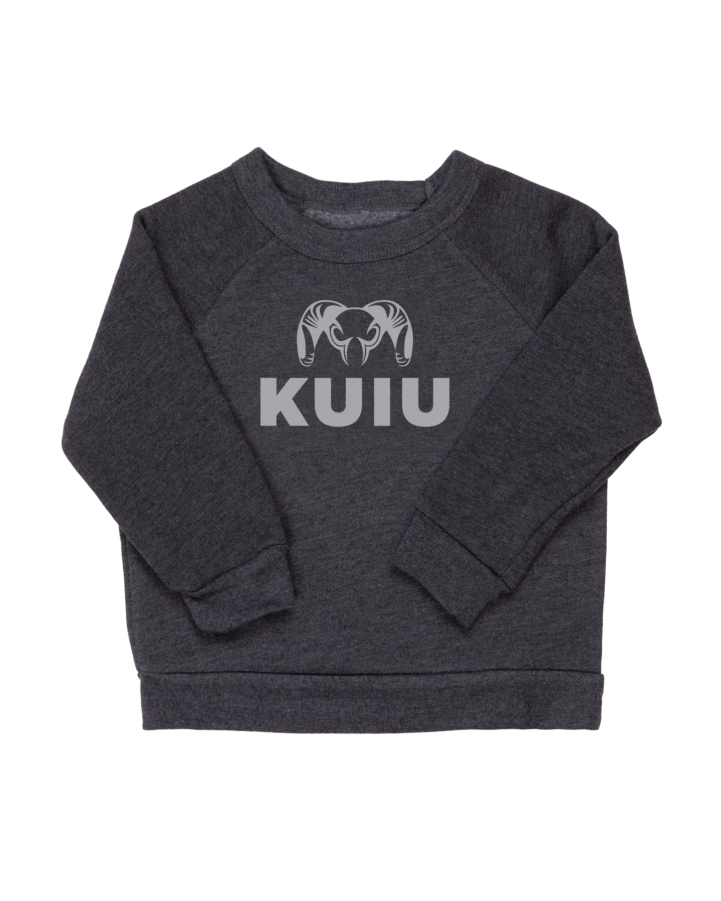 Toddler Stacked Logo Crewneck Sweatshirt | Light Grey