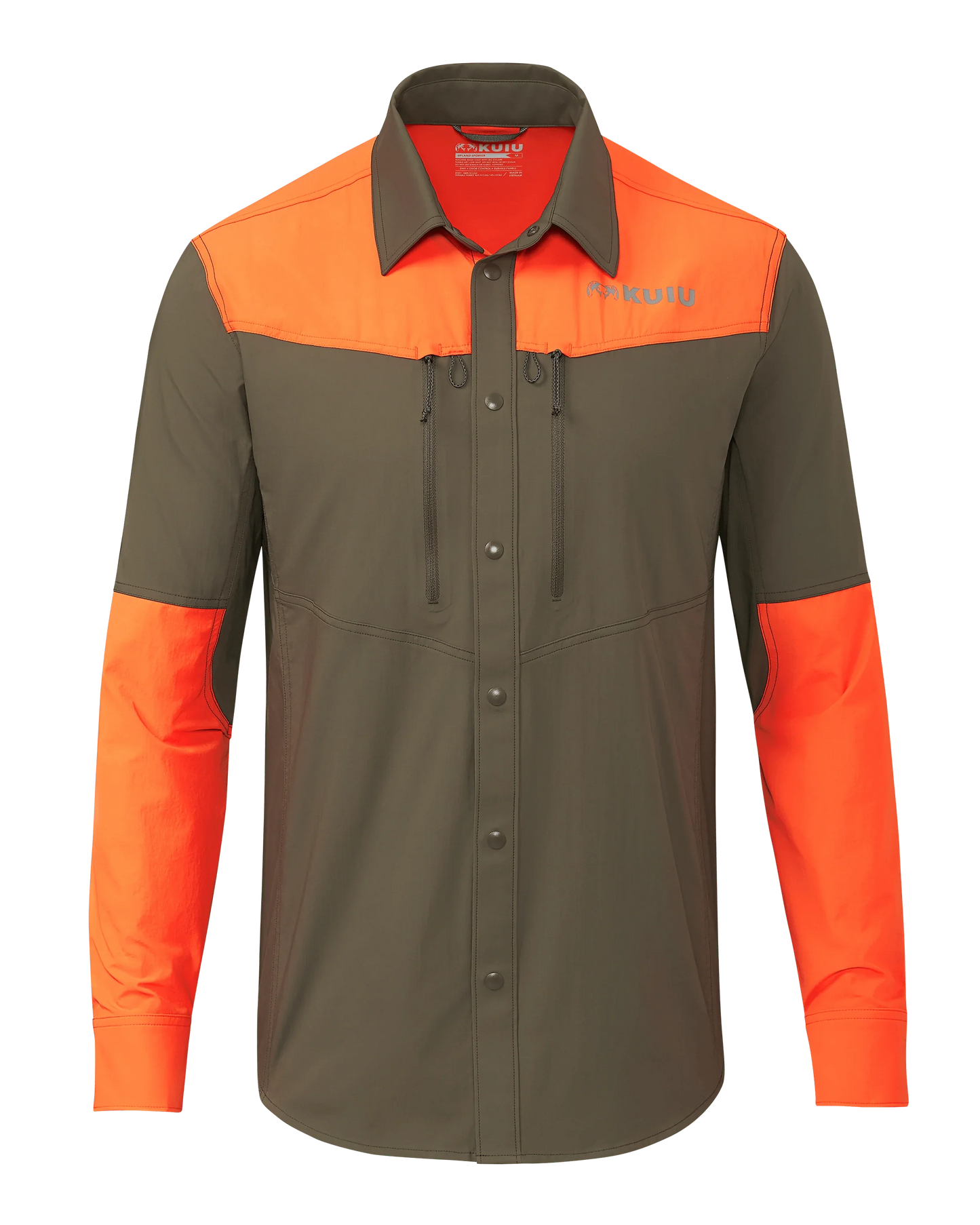 Upland Sporter Shirt | Major Brown/Blaze Orange