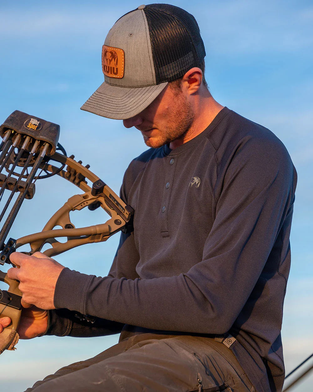 PRO Merino 200 Henley | Ash