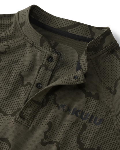 Ridgepoint Fleece Henley | Ash Tonal