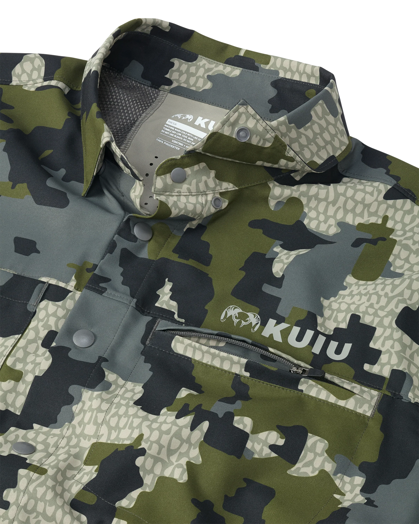 Mesa Vented LS Snap Shirt | Verde