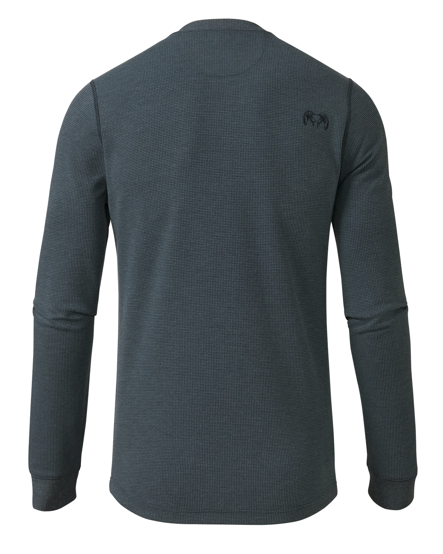 Canyon Waffle Henley | Steel Blue Heather