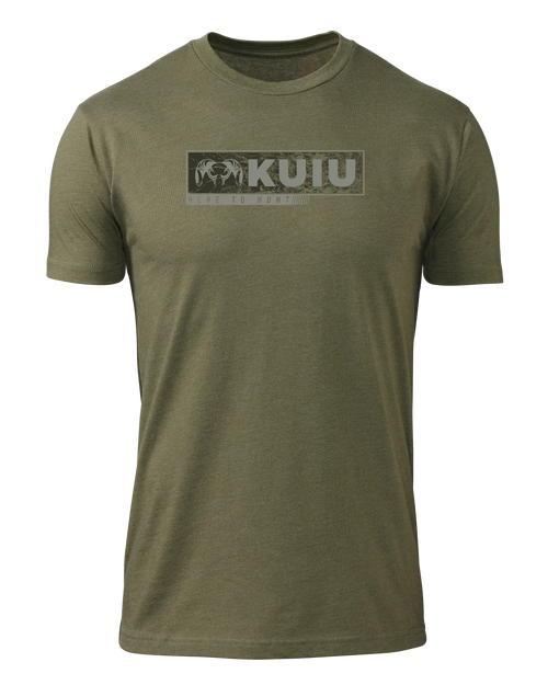 KUIU Here to Hunt Gritstone T-Shirt | Military Green