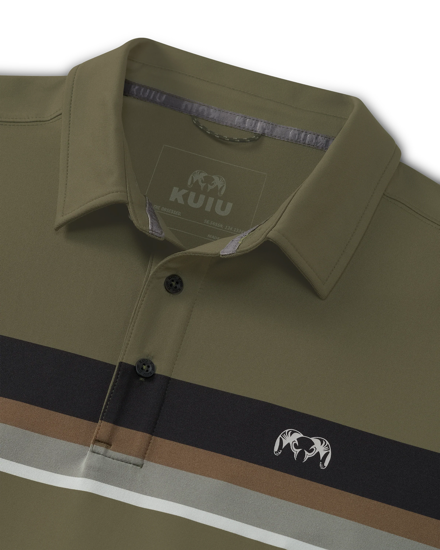 KUIU Performance Polo Stripe | Evergreen Chest Stripe