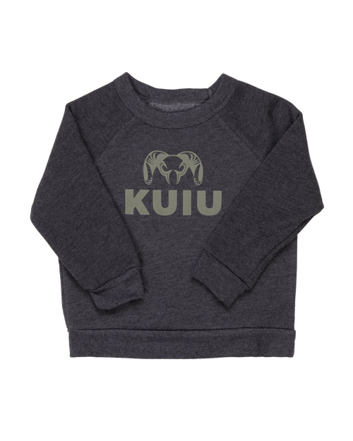 Toddler Stacked Logo Crewneck Sweatshirt | Olive