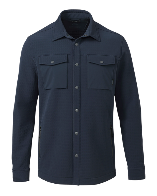 Blockfield Fleece Shirt Jacket | Steel Blue