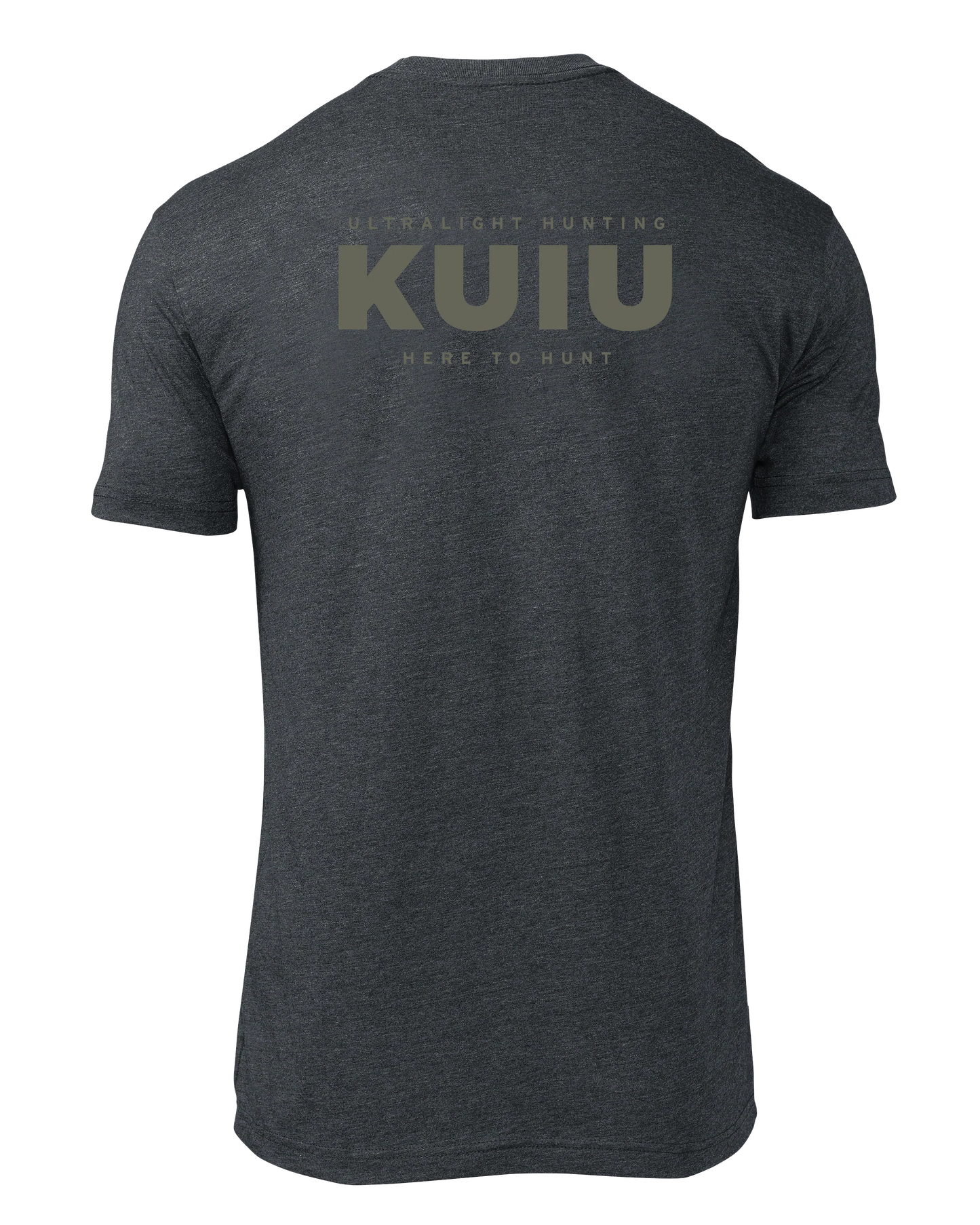 KUIU Here to Hunt Back Logo T-Shirt | Charcoal