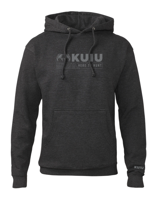 KUIU Topo Here to Hunt Hoodie | Charcoal