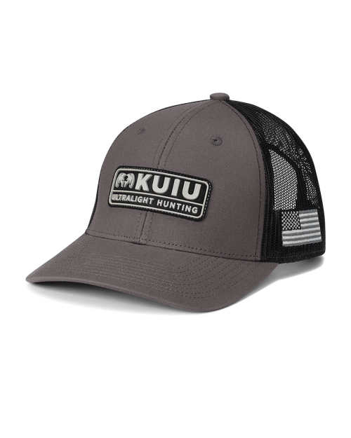 KUIU Ultralight Hunting Patch Hat | Charcoal/Black