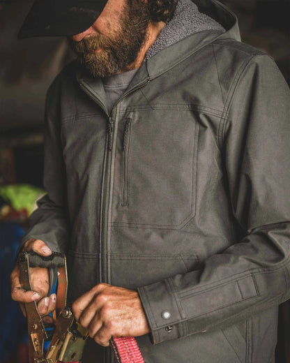 Brawley Hooded Fleece Jacket | Saddle