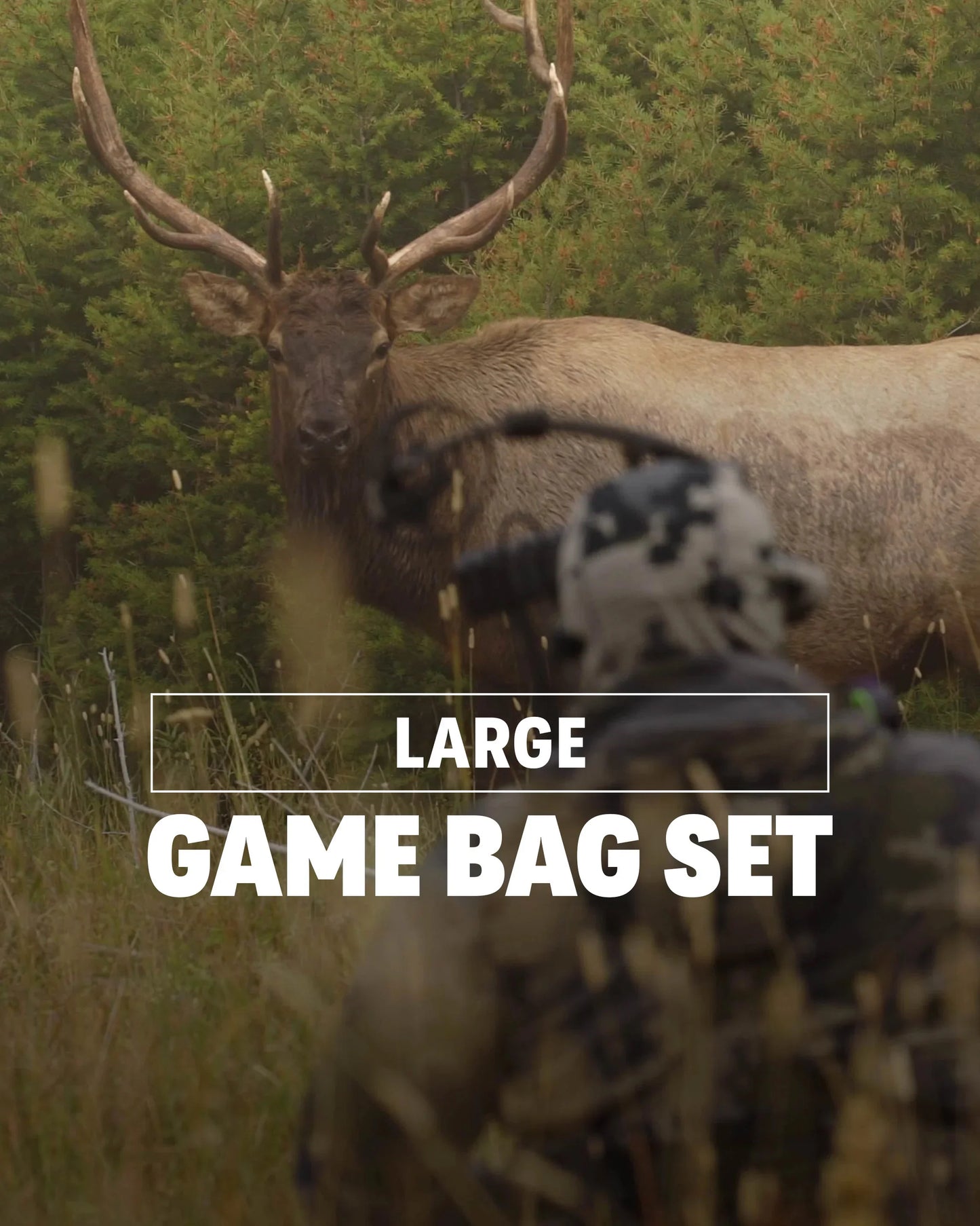 Elk/Caribou Large Game Bag Set | White-Orange