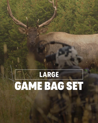 Elk/Caribou Large Game Bag Set | White-Orange