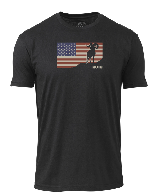 KUIU Ram Flag T-Shirt | Black