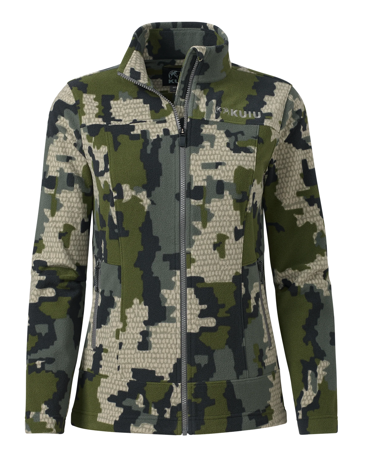 Women's Border Fleece Full Zip | Verde