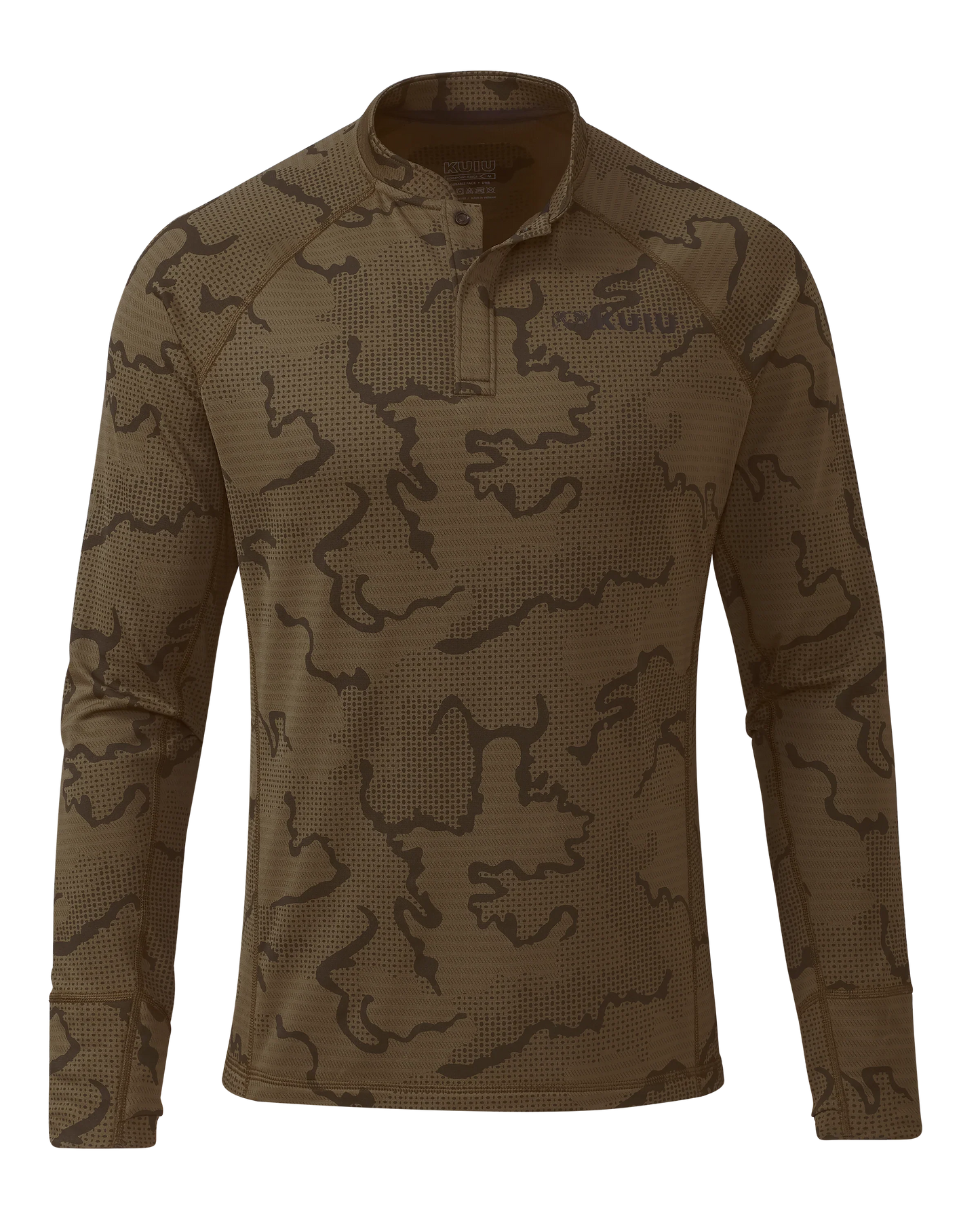 Ridgepoint Fleece Henley | Coyote Brown Tonal