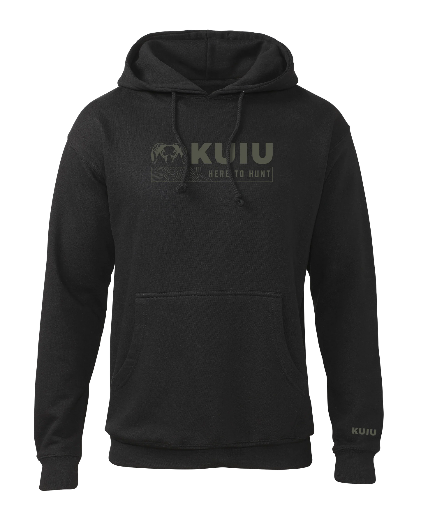 KUIU Topo Here to Hunt Hoodie | Black