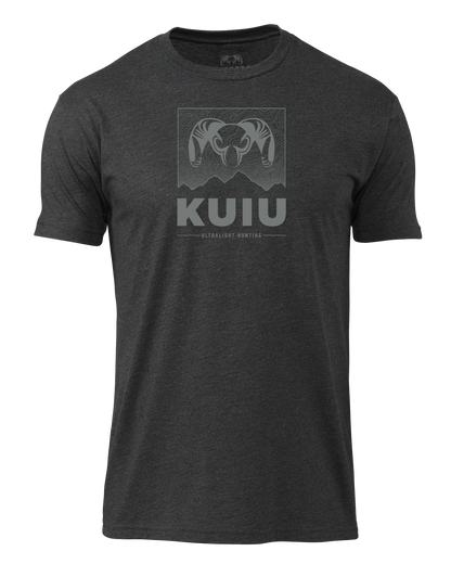 KUIU Topo Mountain T-Shirt | Charcoal