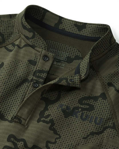Ridgepoint Fleece Henley | Olive Tonal