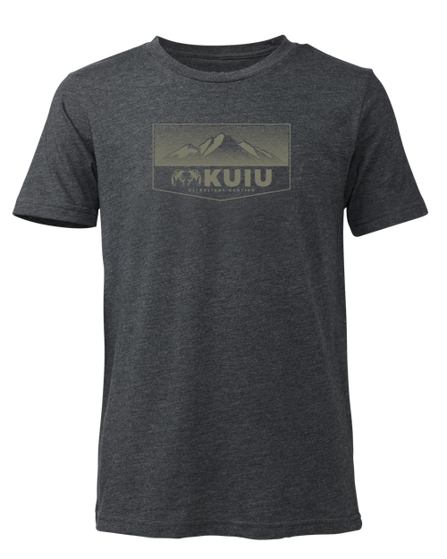 Youth Ultralight Mountain Logo T-Shirt | Charcoal