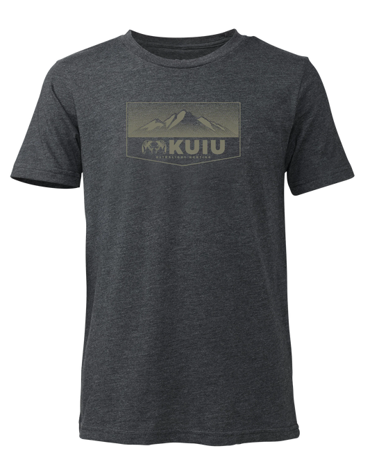 Youth Ultralight Mountain Logo T-Shirt | Charcoal