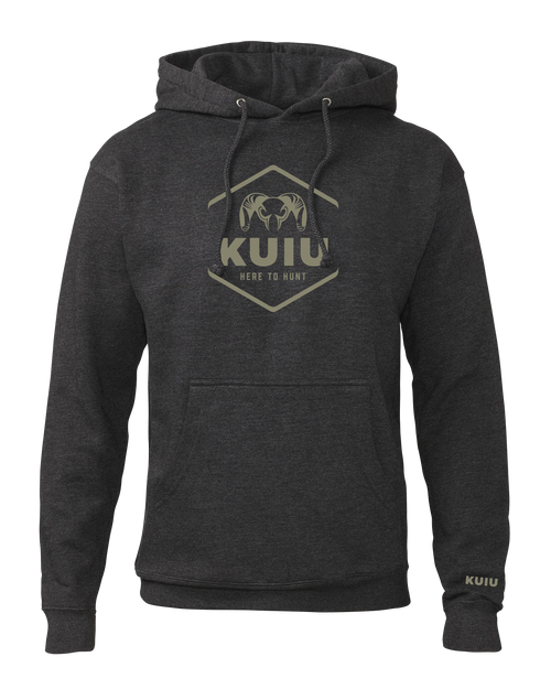 KUIU Stacked Here to Hunt Hoodie | Charcoal