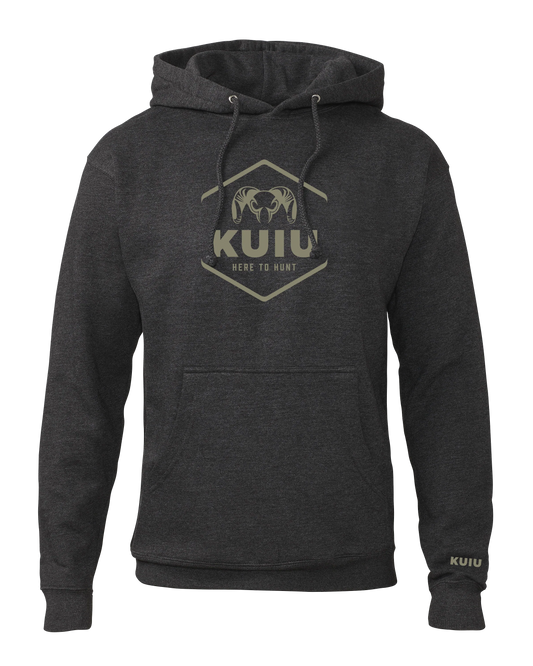 KUIU Stacked Here to Hunt Hoodie | Charcoal