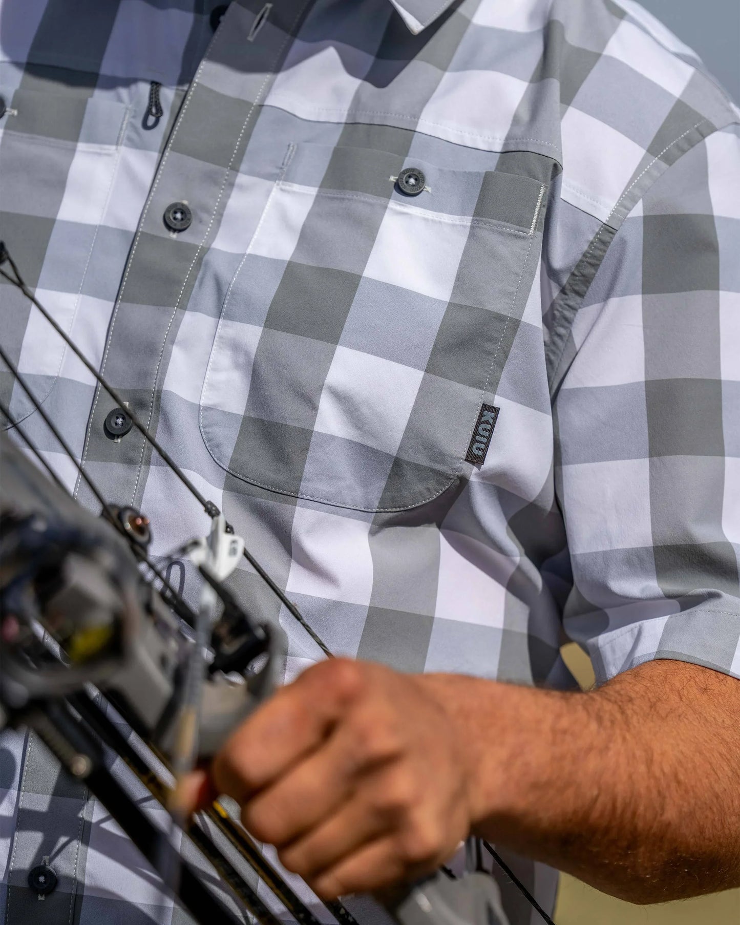Borrego SS Shirt | Battleship Plaid