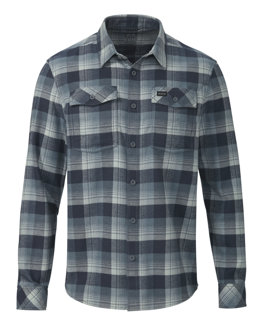 Field Flannel Shirt | Steel Blue Blockline