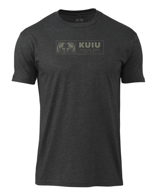 KUIU Topo Block T-Shirt | Charcoal