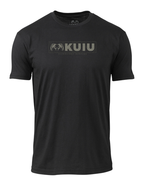 KUIU Topo Block Logo T-Shirt | Black