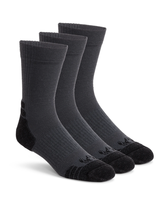 Merino Lightweight Performance Sock 3-Pair Pack | Gunmetal