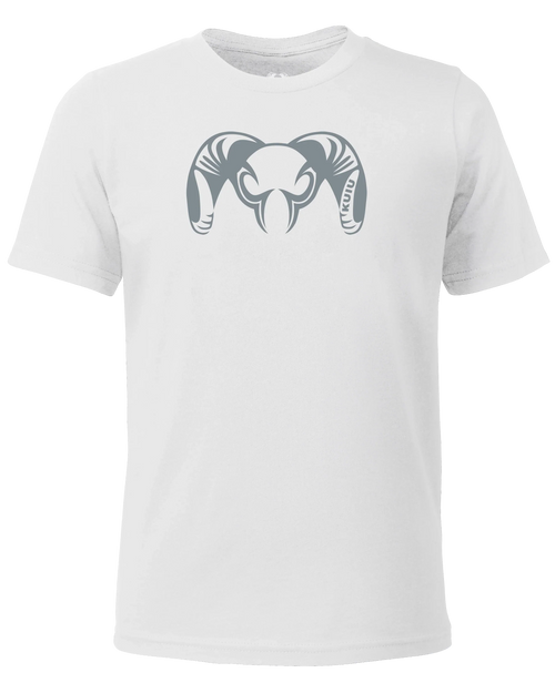 Youth Engraved Ram T-Shirt | White