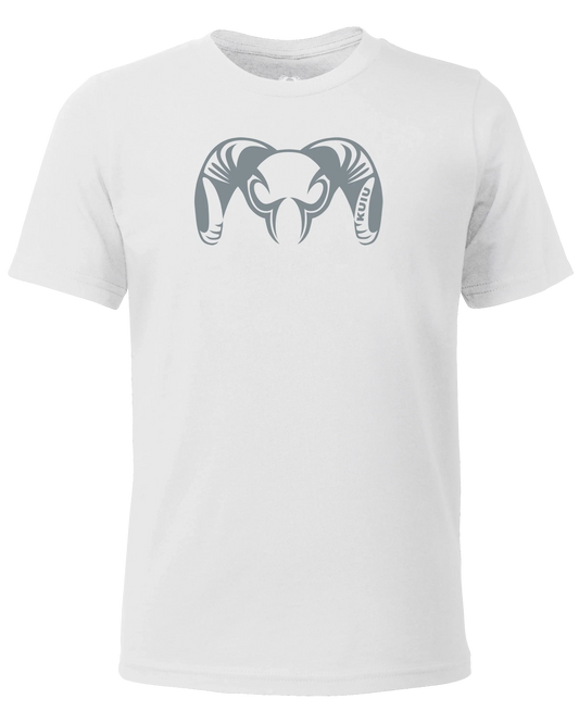 Youth Engraved Ram T-Shirt | White