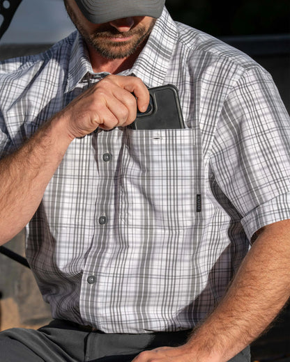 Borrego SS Shirt | Granite Plaid