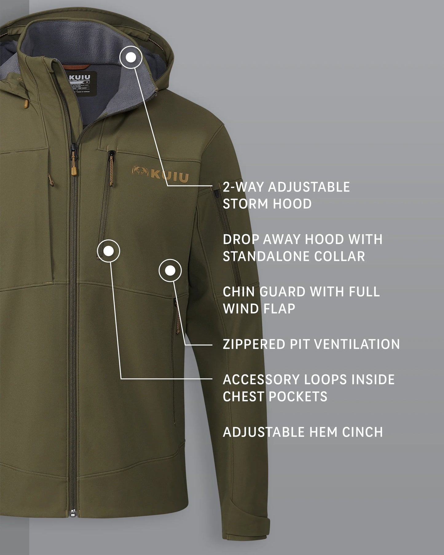 Guide PRO Hooded Jacket | Evergreen