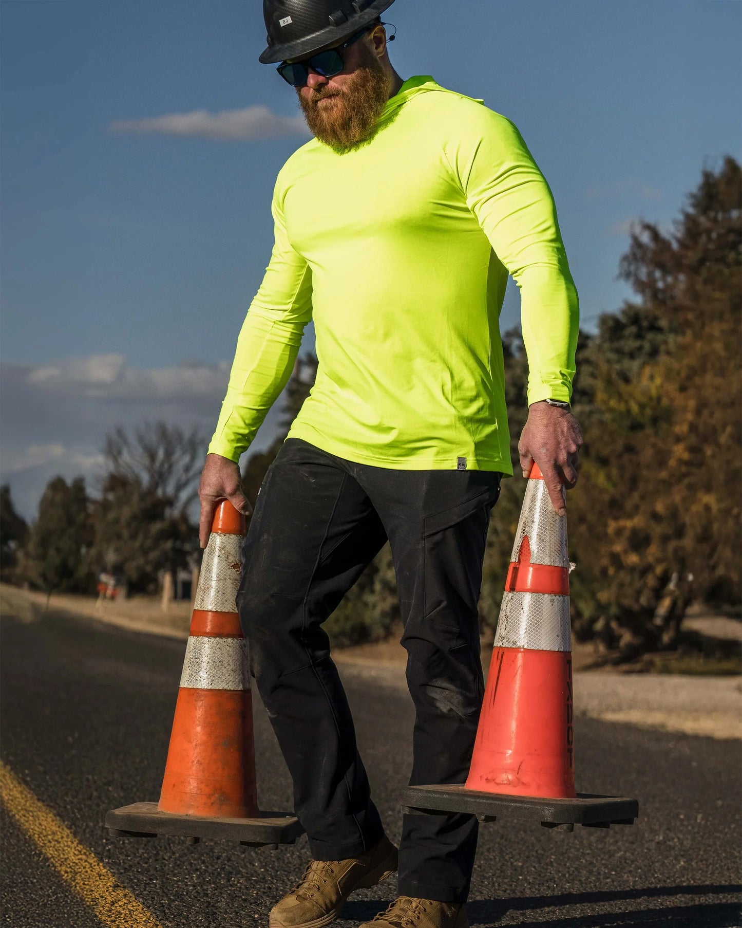 Workgrade Sun Hoodie | Blaze Orange