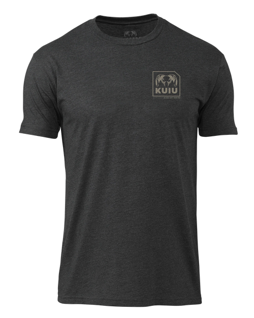 KUIU Square Chest Logo T-Shirt | Charcoal