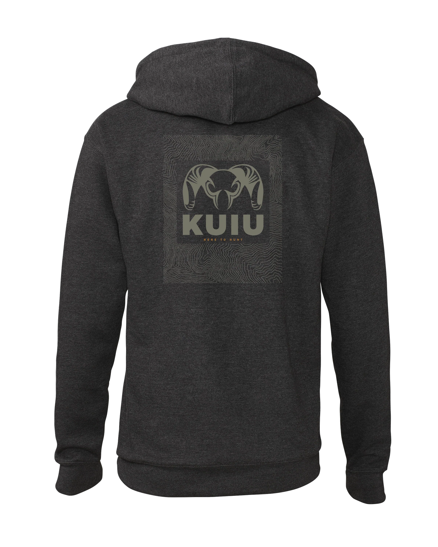 KUIU Topo Back Logo Hoodie | Charcoal