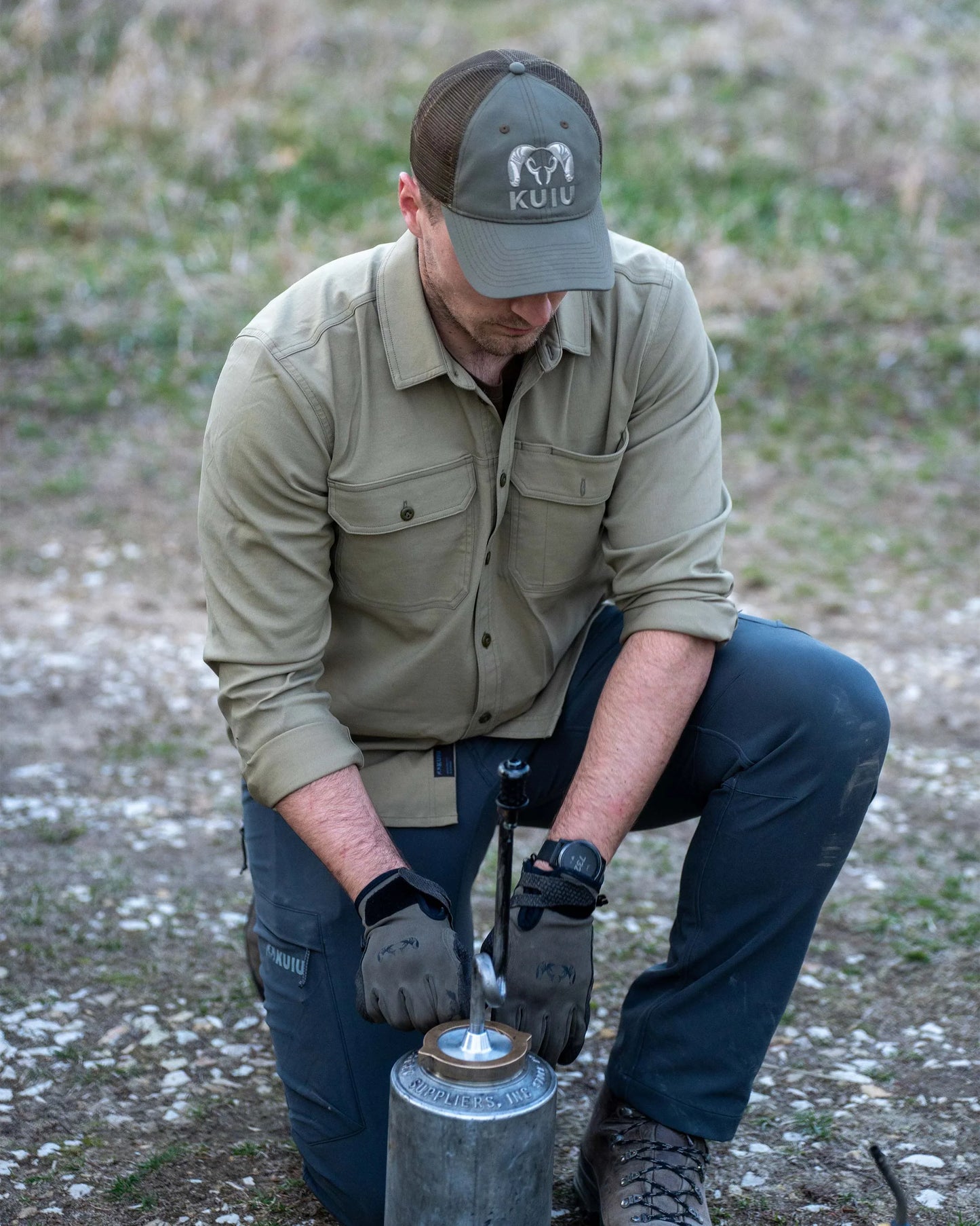 Motive LS Workgrade Shirt | Gunmetal