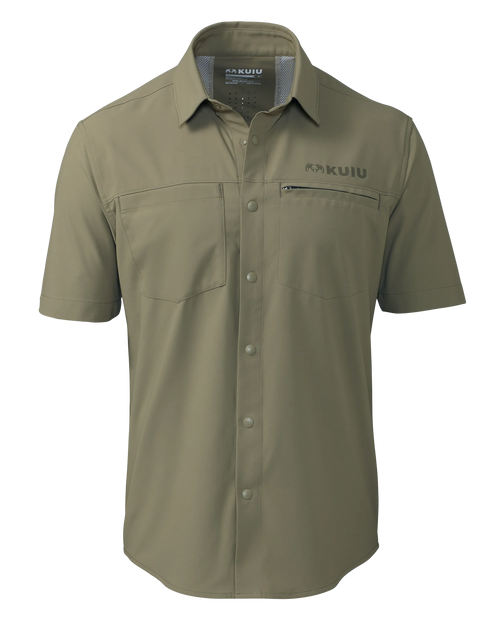 Mesa Vented SS Snap Shirt | Khaki