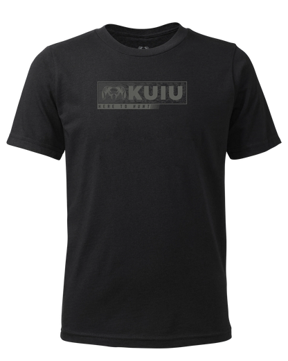 Youth Here to Hunt Gritstone T-Shirt | Black