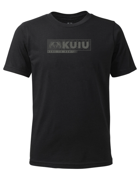 Youth Here to Hunt Gritstone T-Shirt | Black